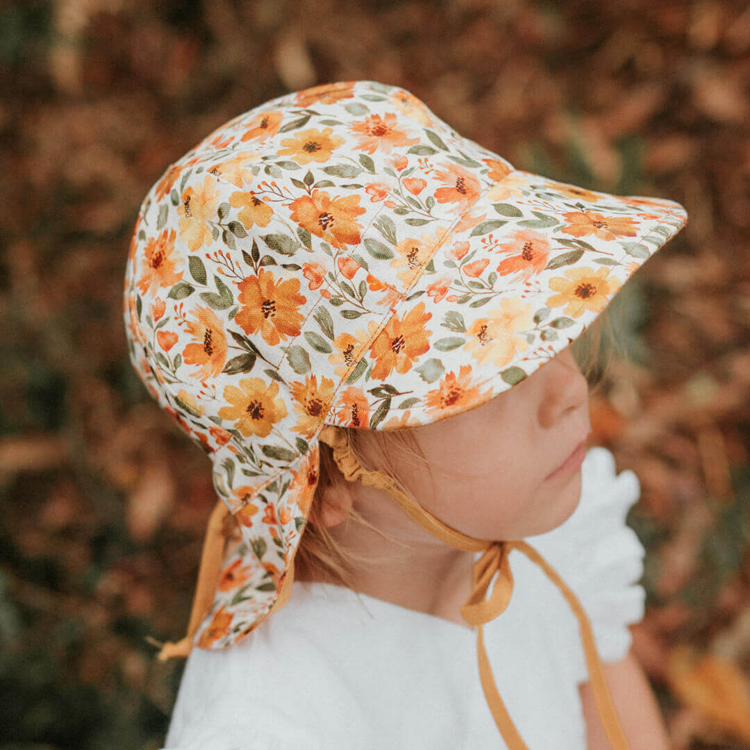 Bedhead Heritage Flap Sun Hat - sizes 0-6 months