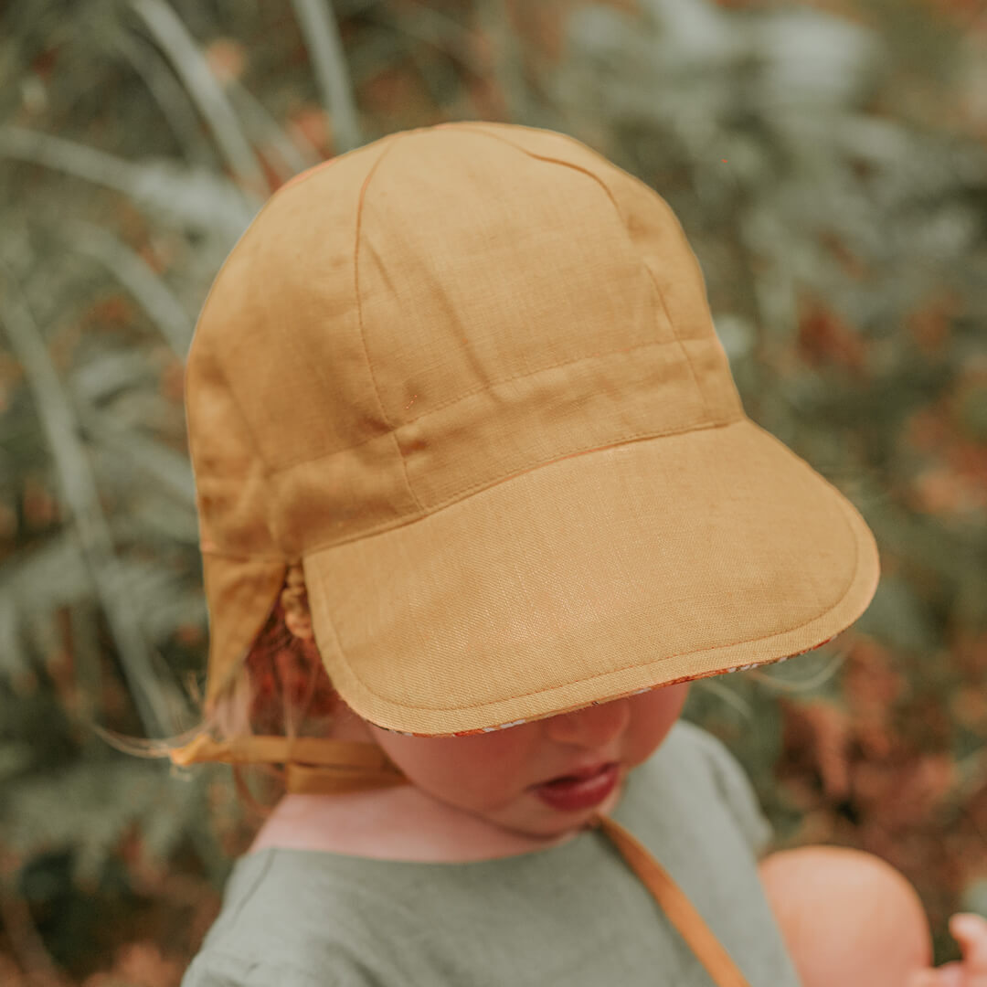 Bedhead Heritage Flap Sun Hat - sizes 0-6 months