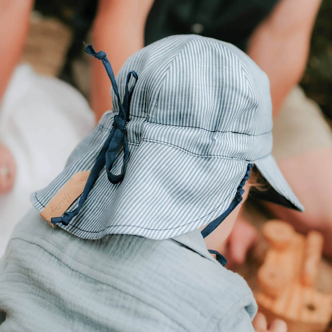 Bedhead Heritage Flap Sun Hat - sizes 0-6 months