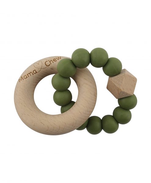 Mama Chew Hex and Wood Teether