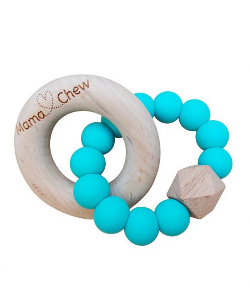 Mama Chew Hex and Wood Teether